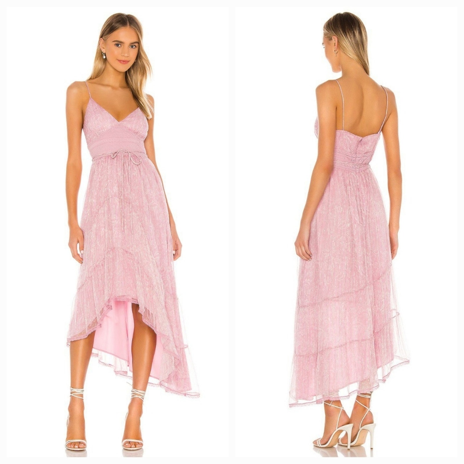 Tularosa Brooks Dress In Lilac Toile Floral Xs